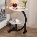 Contemporary Nordic Coffee Table with Sintered Stone and Metal Support for Wholesale