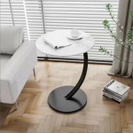 Contemporary Nordic Coffee Table with Sintered Stone and Metal Support for Wholesale