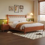 Contemporary Nordic Solid Wood Double Bed – Perfect for Retailers and Wholesalers