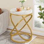 Contemporary Nordic Style Coffee Table with Ceramic Surface and Metal Legs