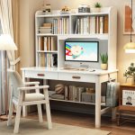Contemporary Solid Wood Desk with Scandinavian Minimalism for Home Office