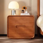 Contemporary Solid Wood Nightstand – Nordic Design for Wholesale Distribution
