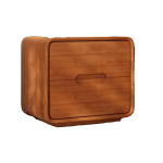 Contemporary Solid Wood Nightstand – Nordic Design for Wholesale Distribution