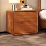 Contemporary Solid Wood Nightstand – Nordic Design for Wholesale Distribution