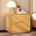 Contemporary Solid Wood Nightstand – Nordic Design for Wholesale Distribution