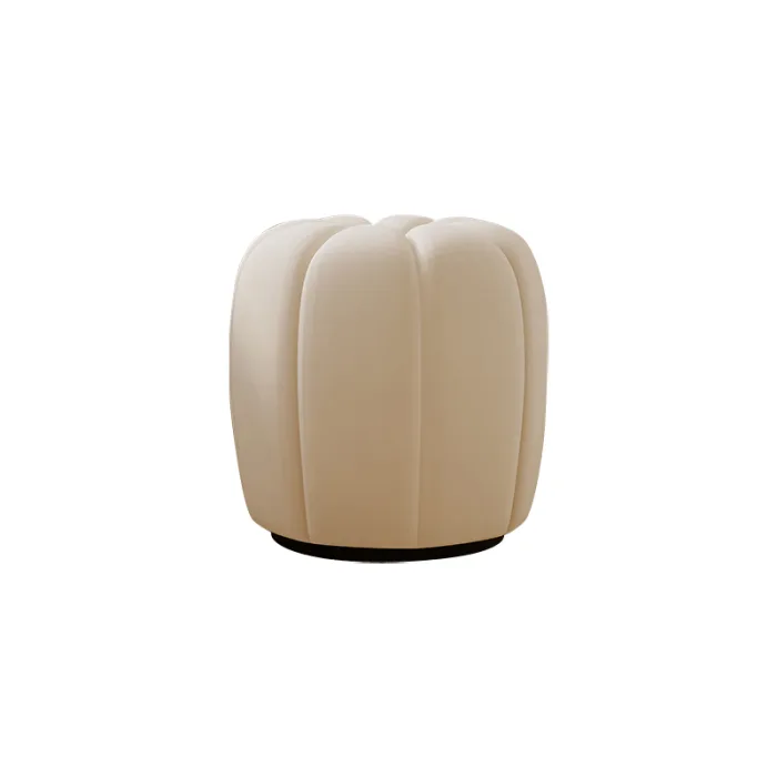 Experience plush comfort with our solid wood vanity stool.