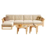 Embrace Scandinavian tranquility with this Nordic wooden bed.
