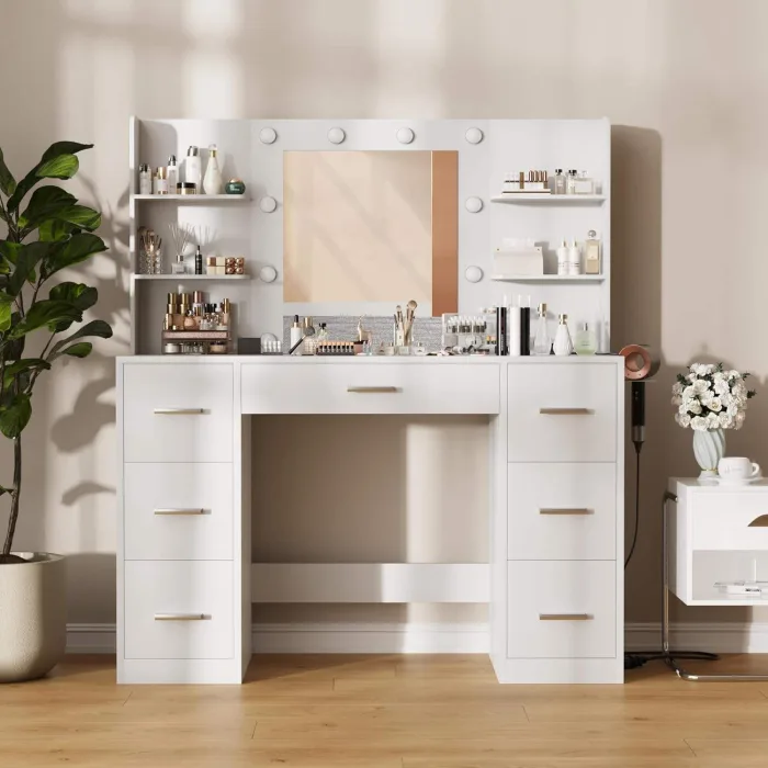 Industrial Metal Frame Vanity Table​