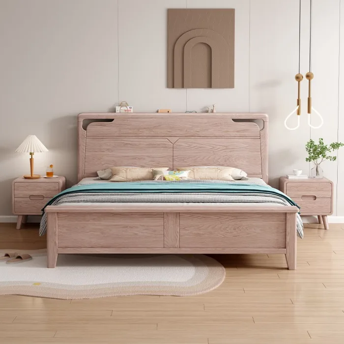 Durable Ash Wood Bed for Long-Lasting Comfort and Style