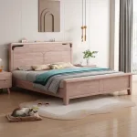 Durable Ash Wood Bed for Long-Lasting Comfort and Style