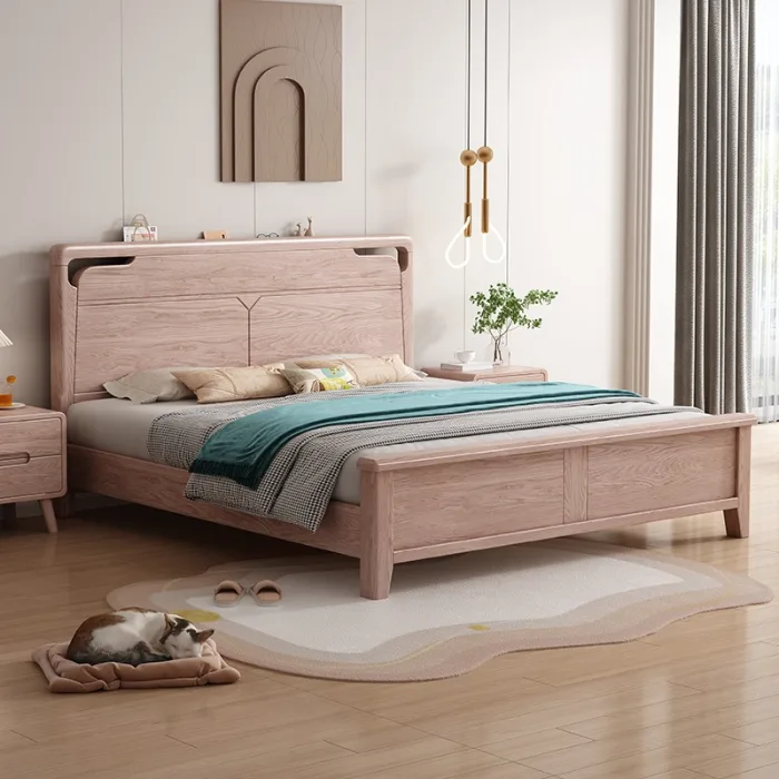 Durable Ash Wood Bed for Long-Lasting Comfort and Style