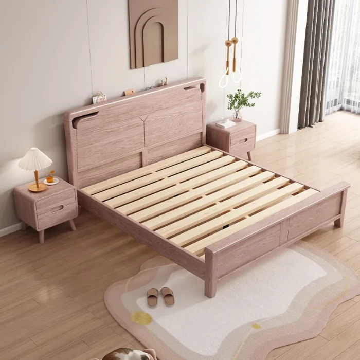 Durable Ash Wood Bed for Long-Lasting Comfort and Style