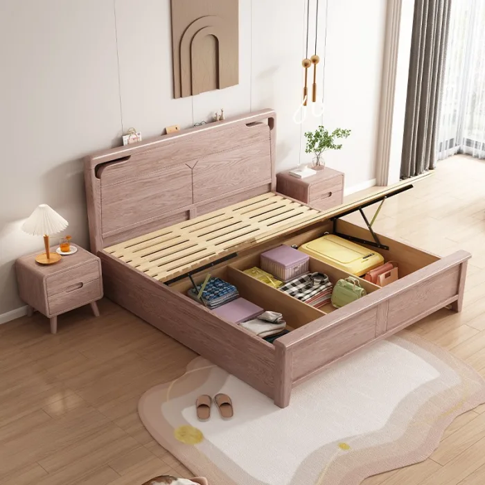 Durable Ash Wood Bed for Long-Lasting Comfort and Style