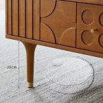 Durable Scandinavian Solid Wood Coffee Table for Stylish Living Rooms
