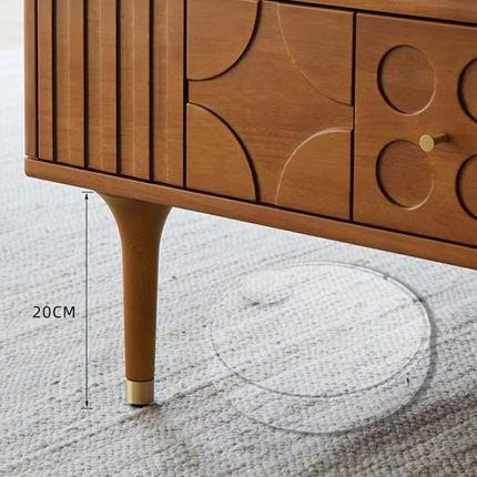 Durable Scandinavian Solid Wood Coffee Table for Stylish Living Rooms