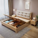 Durable Scandinavian Solid Wood Double Bed for Wholesale Distributors