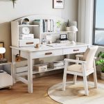 Durable Solid Wood Scandinavian Desk for Professional WorkspacesXR