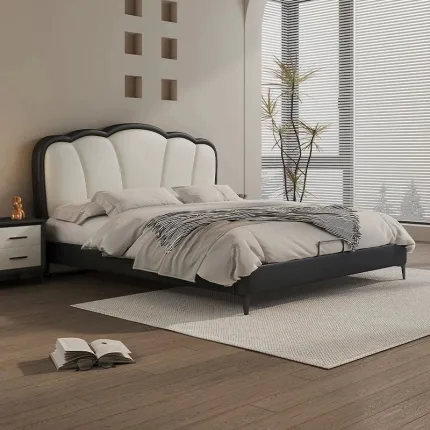 Durable Upholstered Bed with Stylish Minimalist Design