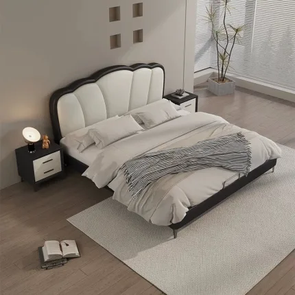 Durable Upholstered Bed with Stylish Minimalist Design
