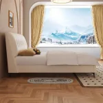 Durable Upholstered Bed with Stylish Minimalist Design