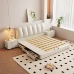 Durable Upholstered Bed with Stylish Minimalist Design