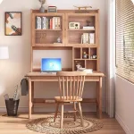 Elegant Ash Wood Desk with Minimalist Design for Modern Interiors