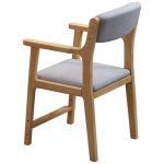 Elegant Nordic Design Solid Wood Backrest Chair