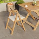 Elegant Nordic Design Solid Wood Backrest Chair 