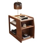 Elegant Scandinavian Design Solid Wood Living Room Side Cabinet