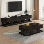 Elegant Scandinavian Solid Wood Coffee Table for Home and Office Spaces