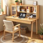 Elegant Solid Wood Scandinavian Computer Desk for Efficient Home Workspaces