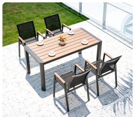 Experience relaxation and style in your outdoor dining area.
