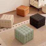 Solid wood stools provide enduring quality and aesthetic appeal.