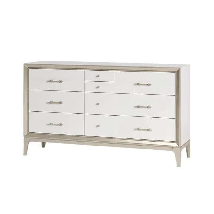 French-inspired Light Luxury Storage Cabinet with Classic Detailing
