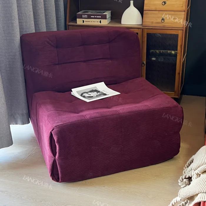 Discover serene beauty with the Nordic-style cushioned sofa.