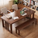 High-Quality Solid Wood Scandinavian Desk for Versatile Workspace Use