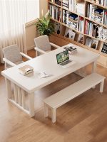 High-Quality Solid Wood Scandinavian Desk for Versatile Workspace Use