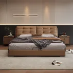 Elevate your sleep experience with a premium solid wood frame bed.