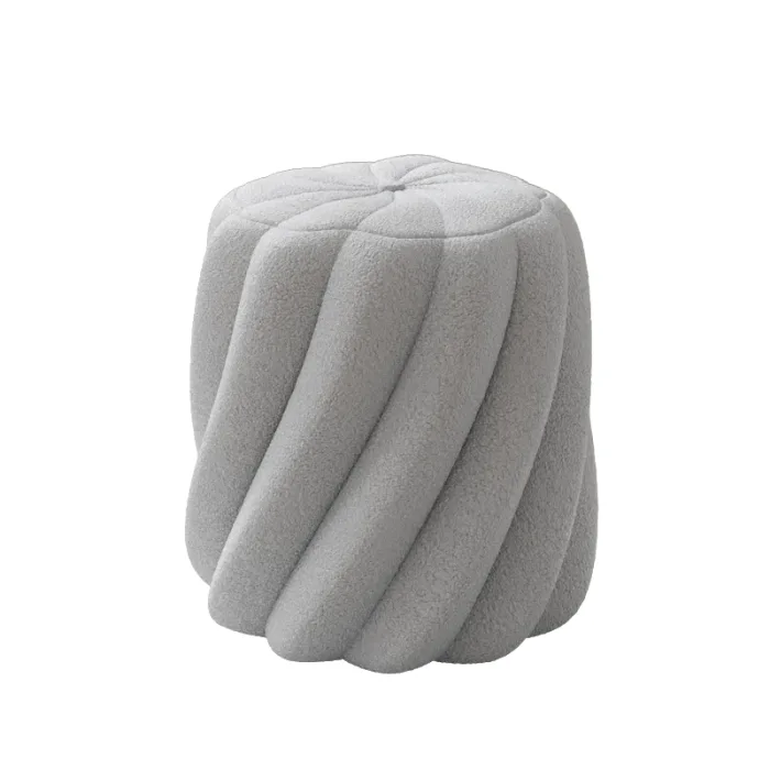 Durable vanity stool featuring solid wood and sponge filling.