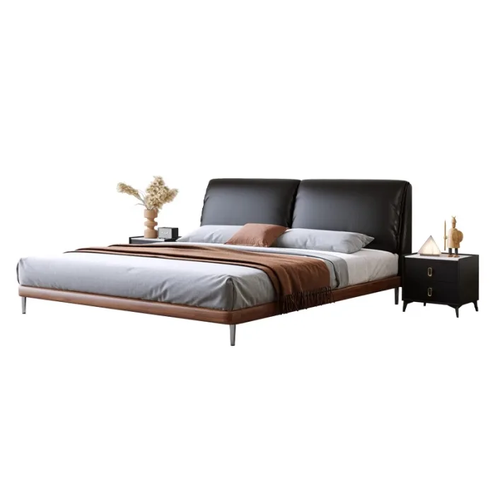 Elevate your sleep experience with a premium solid wood frame bed.
