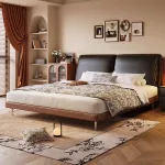 Elevate your sleep experience with a premium solid wood frame bed.