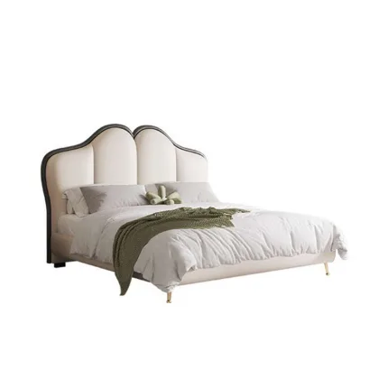 Minimalist Solid Wood Bed for Kids