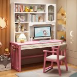 Minimalist Solid Wood Computer Desk with Scandinavian Style for Home Use
