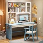 Minimalist Solid Wood Computer Desk with Scandinavian Style for Home Use
