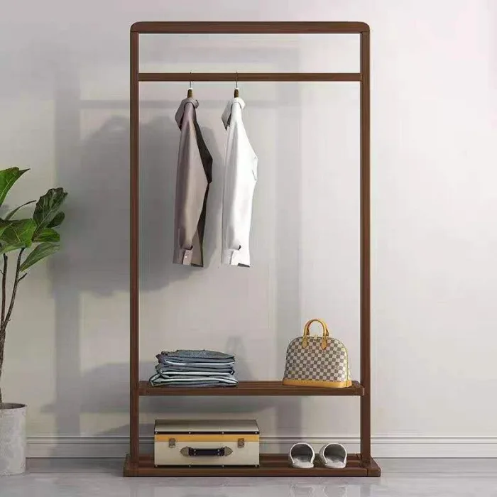 Modern Wooden Coat Rack - Space-Saving Storage Solution for Home & Office