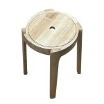 Modern Minimalist Ash Wood Leisure Stool for Contemporary Spaces