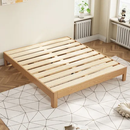 Modern Minimalist Nordic Style Red Oak Tatami Bed Wholesale & Distribution Ready