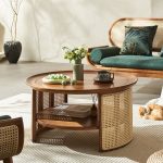 Modern Minimalist Nordic Style Solid Wood Coffee Table