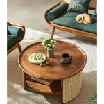 Modern Minimalist Nordic Style Solid Wood Coffee Table