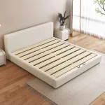 Modern Minimalist Soft Leather Bed for Home Use